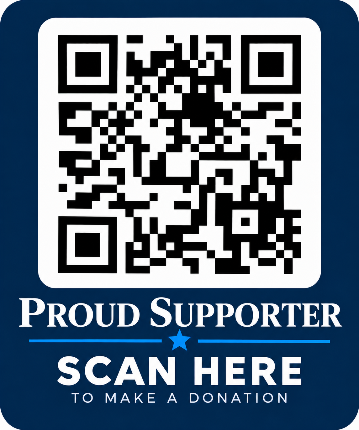 Proud Supporter - Scan or click to make a donation